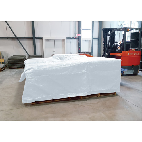 B&acirc;che isol&eacute;e, Poly&eacute;thyl&egrave;ne, Blanc, 20' x 12' x 8 mils Mukwa Safety Services