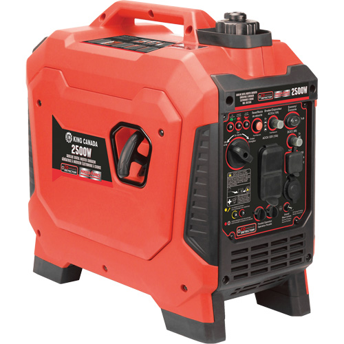 G&eacute;n&eacute;ratrice &agrave; onduleur, Surtension 2500 W, Nominale 1800 W, R&eacute;servoir 4,2 L Mukwa Safety Services