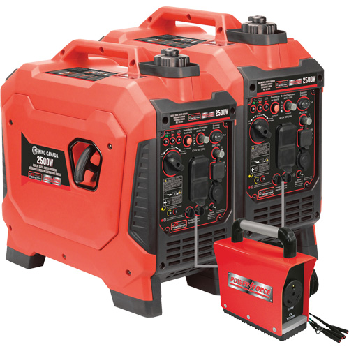 G&eacute;n&eacute;ratrice &agrave; onduleur, Surtension 2500 W, Nominale 1800 W, R&eacute;servoir 4,2 L Mukwa Safety Services