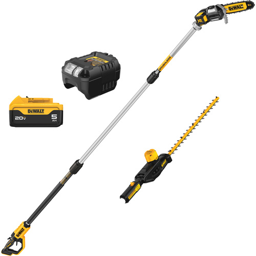 Ensemble scie d'&eacute;lagage et taille-haies sur perche sans fil au lithium-ion MAX Mukwa Safety Services