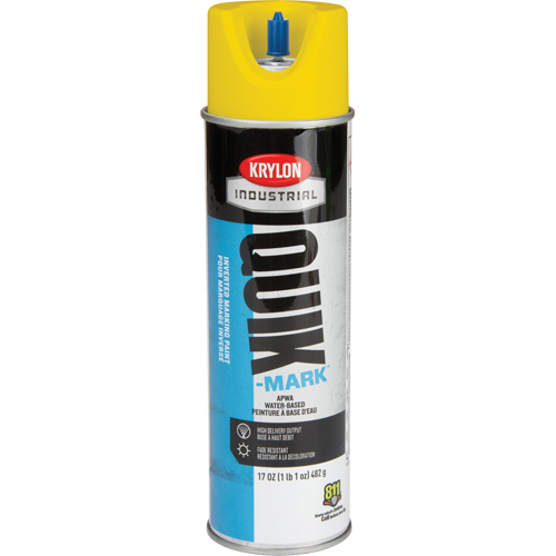 Peinture de marquage industrielle invers&eacute;e &agrave; base d'eau Quik-Mark, 17 oz, Canette a&eacute;rosol Mukwa Safety Services