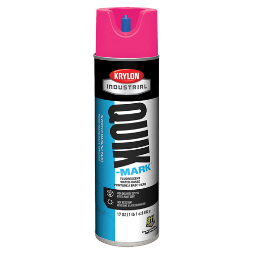 Peinture de marquage industrielle invers&eacute;e &agrave; base d'eau Quik-Mark, 17 oz, Canette a&eacute;rosol Mukwa Safety Services
