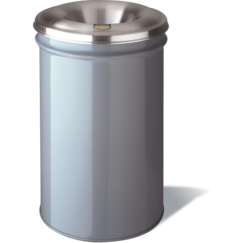 Cease-Fire&reg; Waste Cans, Metal, 4.5 US Gal. Mukwa Safety Services