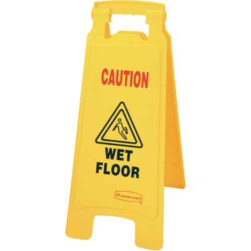 Panneaux d'avertissement de plancher mouill&eacute;, Anglais avec pictogramme Mukwa Safety Services