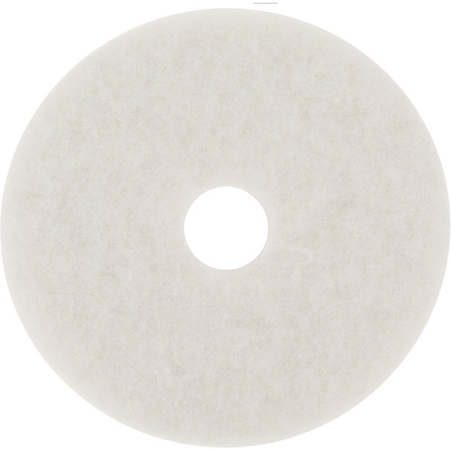 Floor Pad, 20", Polish, White Mukwa Safety Services