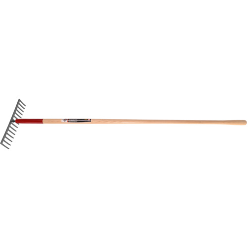 R&acirc;teau &agrave; niveler, Manche Bois, 14-3/4" la, Lame Acier durci, 16 dents Mukwa Safety Services