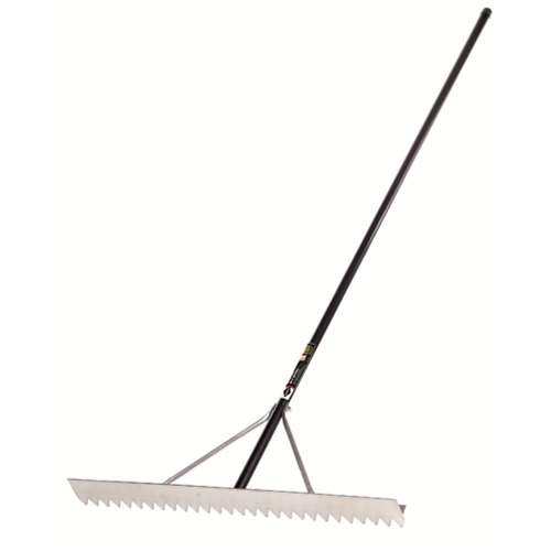 R&acirc;teau pour asphalte Pro, 36" la, Lame Aluminium, 28 dents Mukwa Safety Services