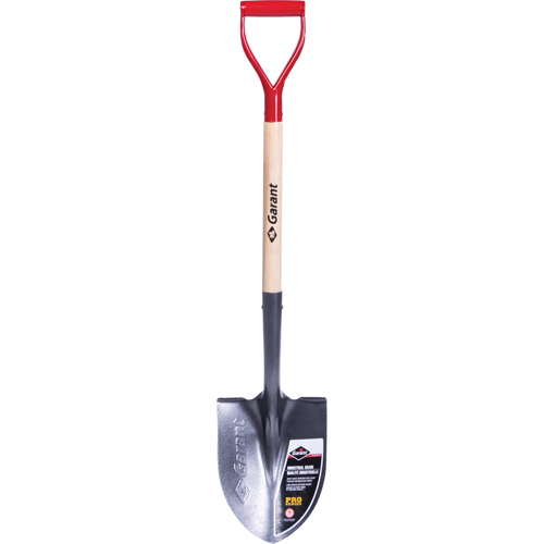 Pelle ronde Pro, Lame Acier durci, Bois, Manche Prise en D Mukwa Safety Services