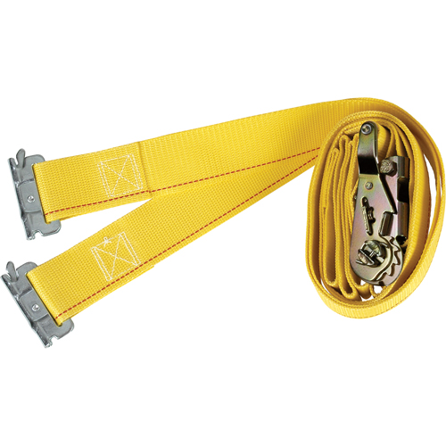 Logistic Straps, Ratchet, 2" W x 12' L, 1000 lbs. (454 kg) WLL Mukwa Safety Services