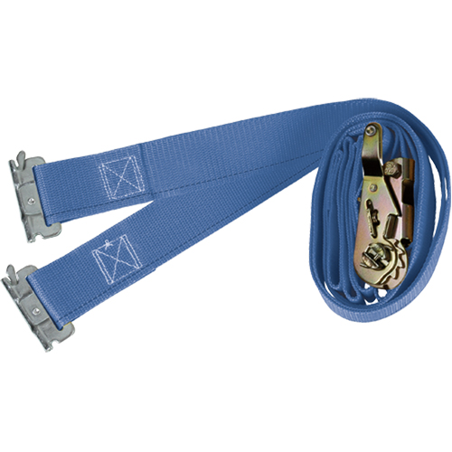 Logistic Straps, Ratchet, 2" W x 20' L, 1000 lbs. (454 kg) WLL Mukwa Safety Services