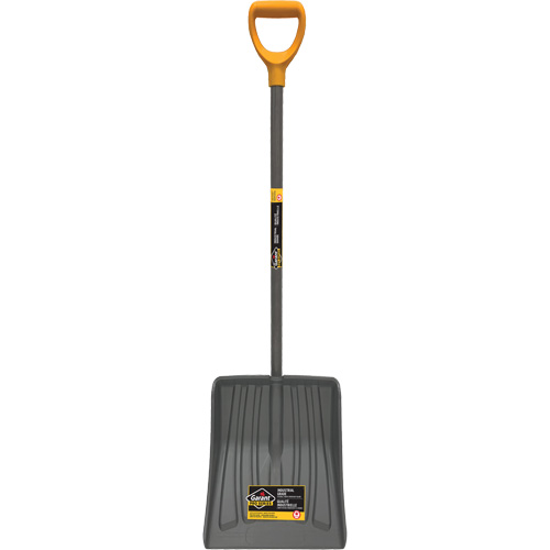 Pro Snow Shovel, Polypropylene Blade, 13-7/8" Wide, D-Grip Handle Mukwa Safety Services