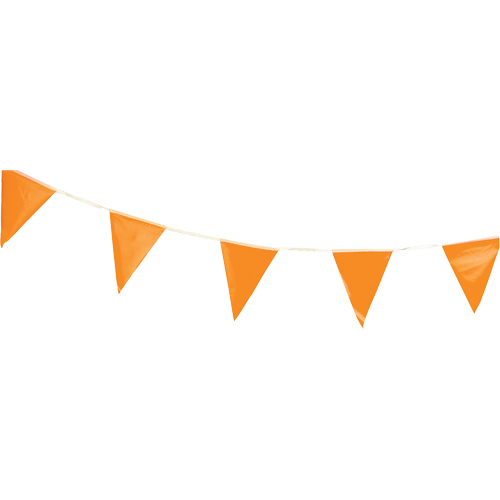 Pennants, 60' L, Orange Mukwa Safety Services