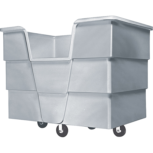 Jumbo Starcart Box Truck, Polyethylene, 65" L x 45" W x 54" H, 60 cu. ft. Volume, 1500 lbs. Capacity Mukwa Safety Services