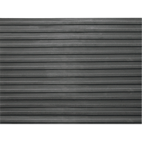 Entrance Mats, Runner, 4' x lin.ft x 1/8", Black Mukwa Safety Services