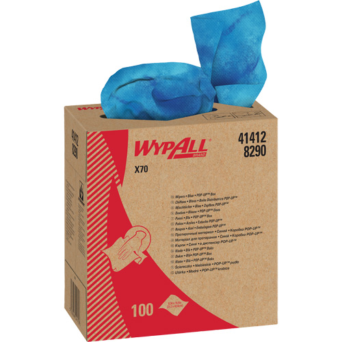 Chiffons industriels de qualit&eacute; sup&eacute;rieure X70 WypAll, Robuste, 16-4/5" lo x 8-1/3" la Mukwa Safety Services