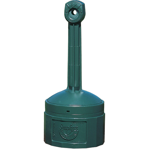 Cendriers Smoker's Cease-Fire, Sur pied, Plastique, Capacit&eacute; 1 gal. US, Hauteur 30" Mukwa Safety Services
