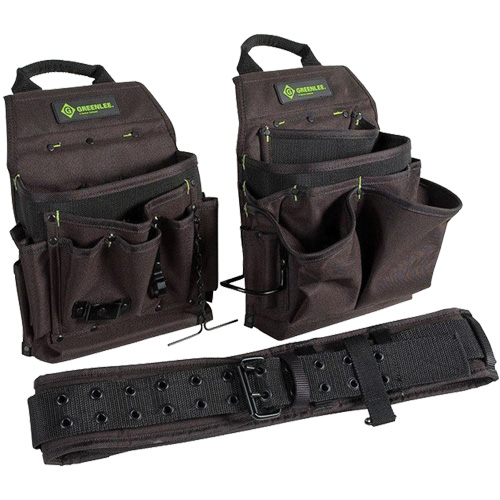 Ceinture porte-outils combin&eacute;e, Polyester, Noir Mukwa Safety Services