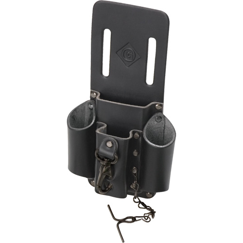 Poche pour ceinture porte-outils, Porte-outil multiple, Cuir, 4 Poches Mukwa Safety Services