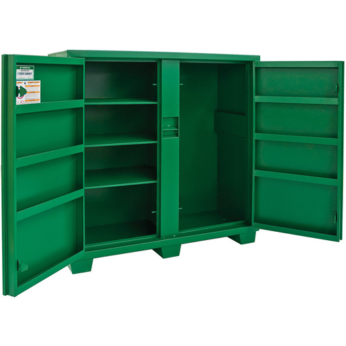 Utility Cabinet, Steel, Green Mukwa Safety Services
