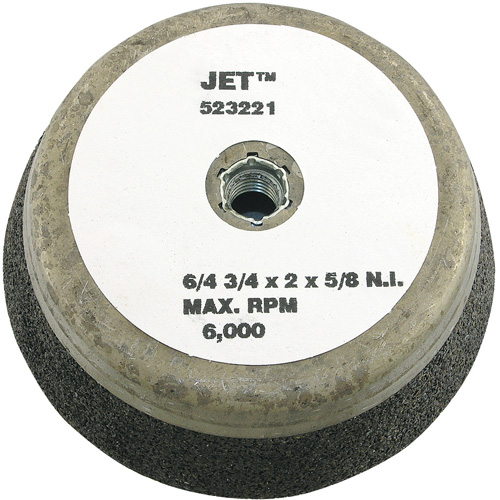 Resin Bond Cup Wheel, 6" x 2", 5/8"-11NC Arbor, Type 11 Mukwa Safety Services