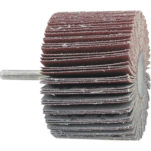 Shaft Mounted Flapwheel, 60 Grit, 1-1/2" x 1/2" x 1/4" Mukwa Safety Services