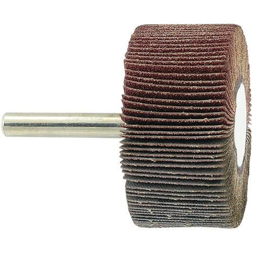 Shaft Mounted Flapwheel, 80 Grit, 2" x 1" x 1/4" Mukwa Safety Services