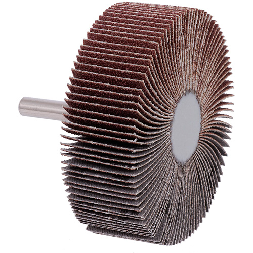 Shaft-Mounted Flap Wheel, 60 Grit, 3" x 1" x 1/4" Mukwa Safety Services
