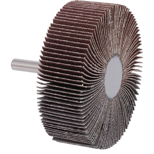 Shaft Mounted Flapwheel, A120 Grit, 3" x 1" x 1/4" Mukwa Safety Services