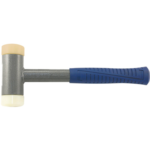 Heavy-Duty Soft-Face Dead Blow Hammer, 2.25 lbs. Head Weight, Polyurethane Face, Tubular Steel Handle Mukwa Safety Services