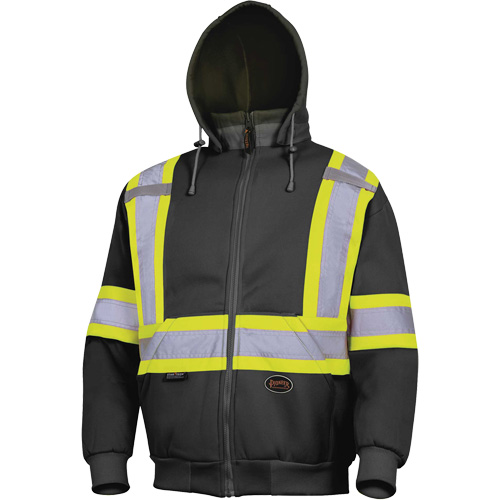 6925BK Hoodie, 3X-Large, Black Mukwa Safety Services