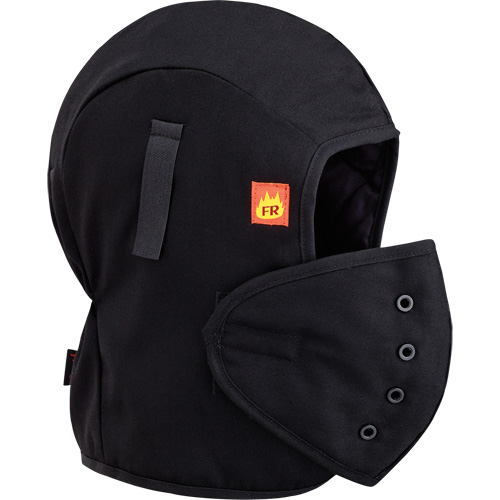 566A Doublure matelass&eacute;e FR pour casque, Noir, Coton Mukwa Safety Services