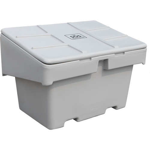 Salt Sand Container SOS, 48" x 33" x 34", 18.5 cu. Ft., Grey Mukwa Safety Services