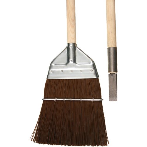 Balai de cantonnier avec ciseau, Manche en Bois, Soies en Polypropyl&egrave;ne, 56" lo Mukwa Safety Services