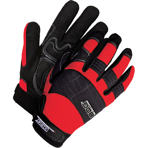 Gants performants &agrave; usage intensif avec paumes coussin&eacute;es, Taille Grand, Paume Synth&eacute;tique Mukwa Safety Services