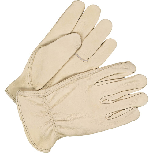 Classic Driver Gloves, Large, Grain Cowhide Palm Mukwa Safety Services