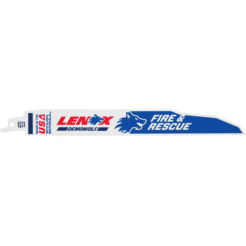 Lame de scie alternative DEMOWOLF, Bim&eacute;tal, 6 Dents par pouce, 9" lo x 7/8" la Mukwa Safety Services