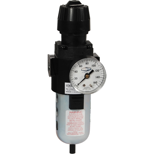 Wilkerson Compact Filter/Regulator, 1/2" NPT, 150 PSI Max. PSI, Standard Mukwa Safety Services
