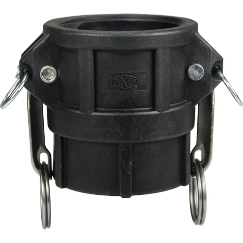 Cam & Groove Coupler, Polypropylene, Type D, 3", Female NPT, 60 PSI Mukwa Safety Services