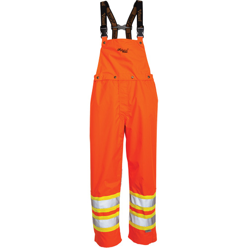 Salopette 300 deniers Journeyman, Polyester, Grand, Orange haute visibilit&eacute; Mukwa Safety Services