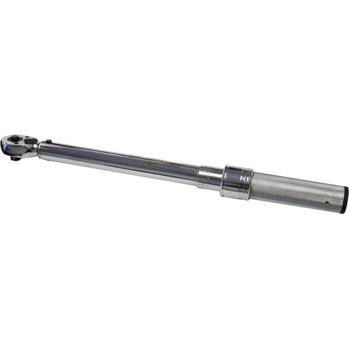 Micro-Adjustable Fixed-Head Torque Wrench, Click, 3/8" Square Drive, 10 - 100 ft-lbs. Mukwa Safety Services