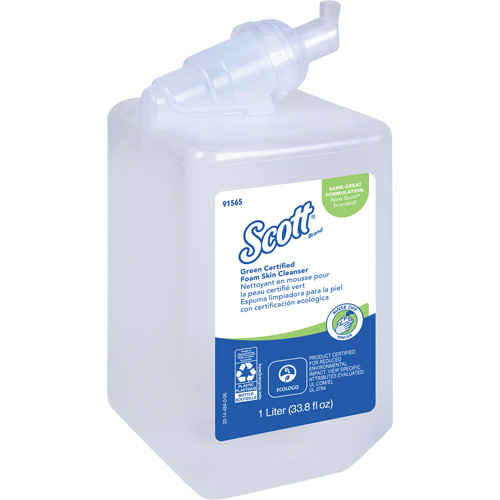 Scott&reg; Essential Green Certified Skin Cleanser, Liquid, 1 L, Plastic Cartridge, Unscented Mukwa Safety Services
