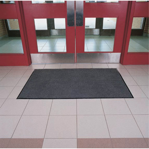 Tapis Poly-Tuft, Essuie-pieds, 4' x 6' x 5/16", Charbon Mukwa Safety Services