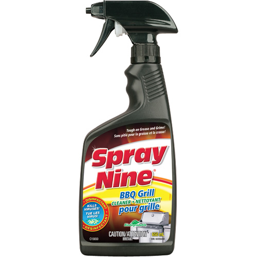 Nettoyant pour grille de BBQ Spray Nine, 650 ml, Bouteille &agrave; g&acirc;chette Mukwa Safety Services
