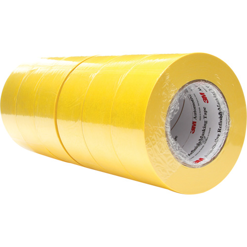Ruban-cache de finition pour finition automobile 388N, 48 mm (2") x 55 m (180'), Jaune Mukwa Safety Services