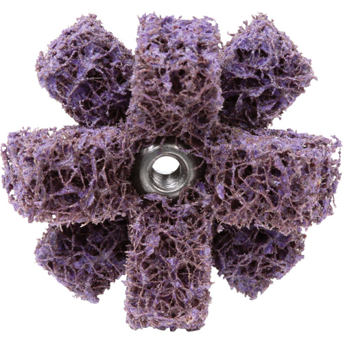 Scotch-Brite Cross Buff, BF-XB, 1-1/2" Dia., Medium Grit, Aluminum Oxide Mukwa Safety Services