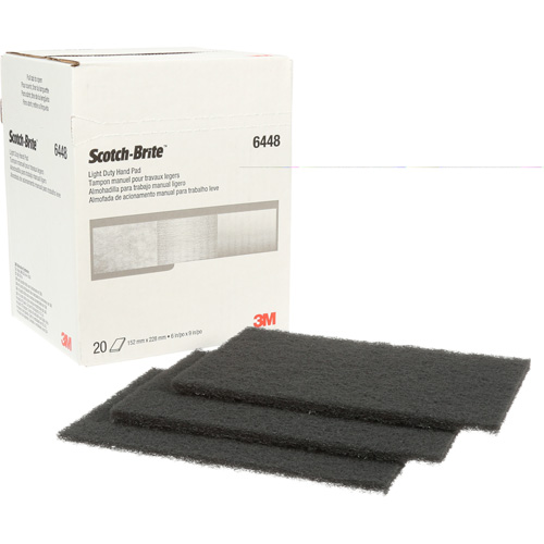 Tampon manuel pour travaux g&eacute;n&eacute;raux Scotch-Brite, Carbure de silicium, 6" x 9", Grain Ultra fin Mukwa Safety Services