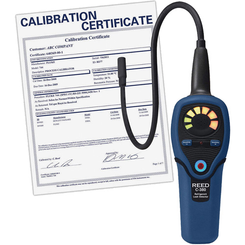 D&eacute;tecteur de fuites de r&eacute;frig&eacute;rant avec certificat de calibration Mukwa Safety Services