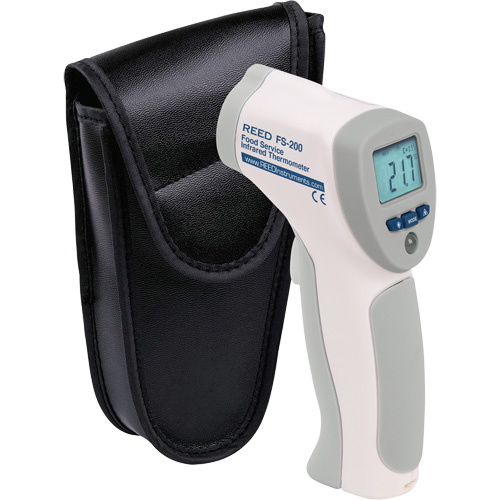 Food Service Infrared Thermometer, -4°- 392° F ( -20° - 200° C )/-58°- 4° F ( -50° - -20° C ), 8:1, Fixed Emmissivity Mukwa Safety Services