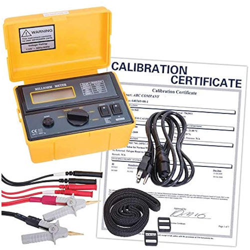 110 V Milli-Ohmmeter with Calibration Certificate Mukwa Safety Services