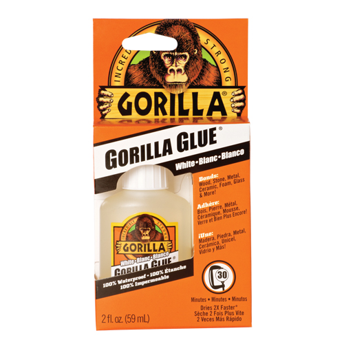 Colle, 2 oz, Bouteille pressable, Blanc Mukwa Safety Services